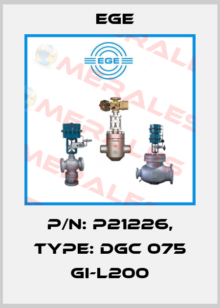 p/n: P21226, Type: DGC 075 GI-L200 Ege