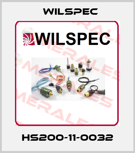 HS200-11-0032 Wilspec