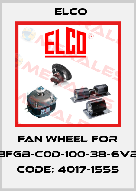 Fan wheel for 3FGB-C0D-100-38-6V2 Code: 4017-1555 Elco