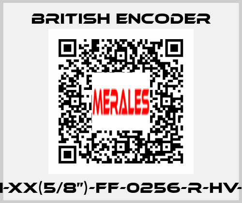 755HS/1-XX(5/8”)-FF-0256-R-HV-1-G2-ST British Encoder