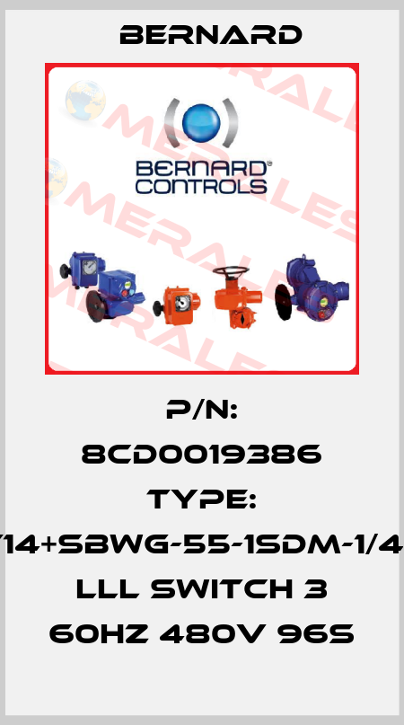 P/N: 8CD0019386 Type: ST14+SBWG-55-1SDM-1/470 lll Switch 3 60Hz 480V 96s Bernard