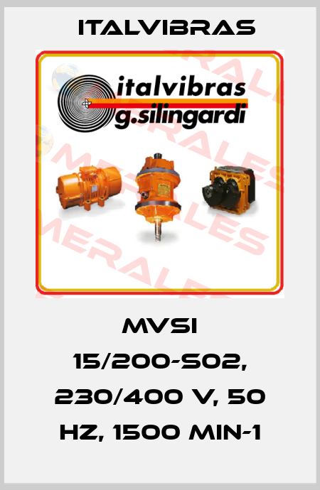 MVSI 15/200-S02, 230/400 V, 50 Hz, 1500 min-1 Italvibras