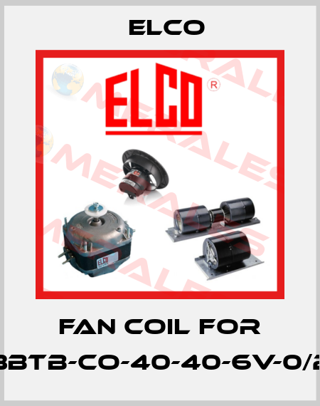 fan coil for 3BTB-CO-40-40-6V-0/2 Elco