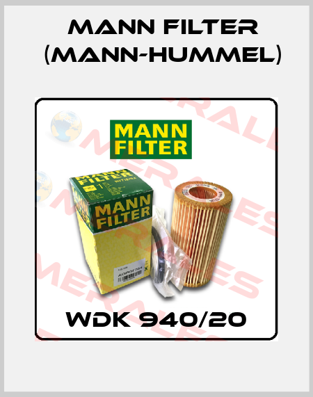 WDK 940/20 Mann Filter (Mann-Hummel)