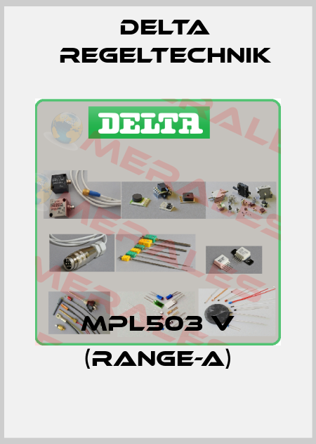 MPL503 V (Range-A) Delta Regeltechnik