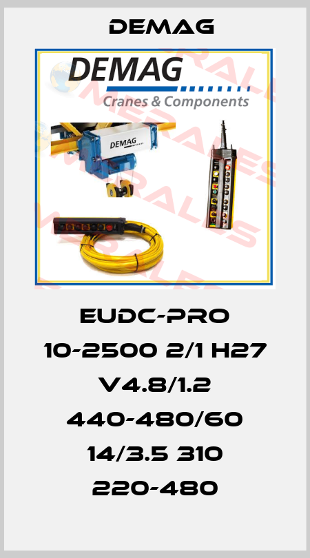 EUDC-Pro 10-2500 2/1 H27 V4.8/1.2 440-480/60 14/3.5 310 220-480 Demag