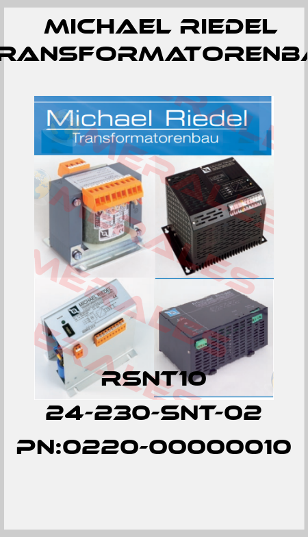 RSNT10 24-230-SNT-02 PN:0220-00000010 Michael Riedel Transformatorenbau