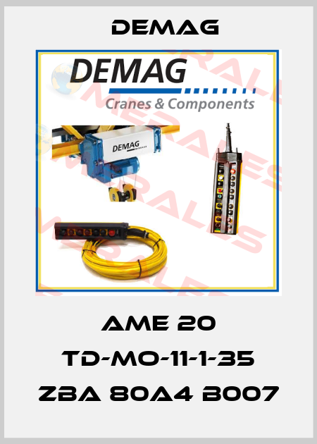 AME 20 TD-MO-11-1-35 ZBA 80A4 B007 Demag