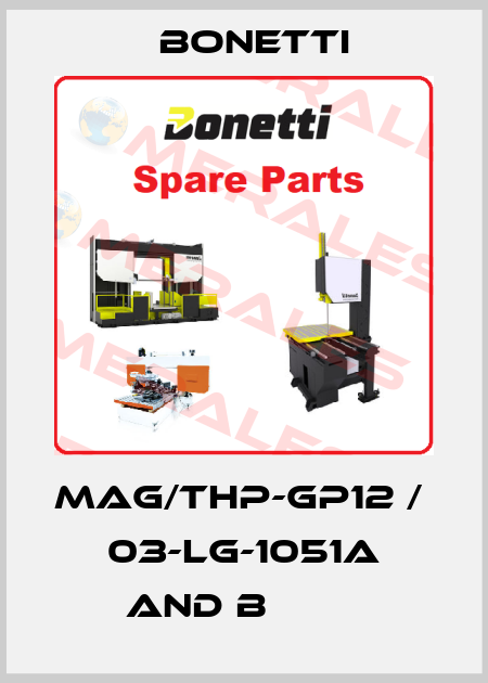 MAG/THP-GP12 /  03-LG-1051A and B         Bonetti