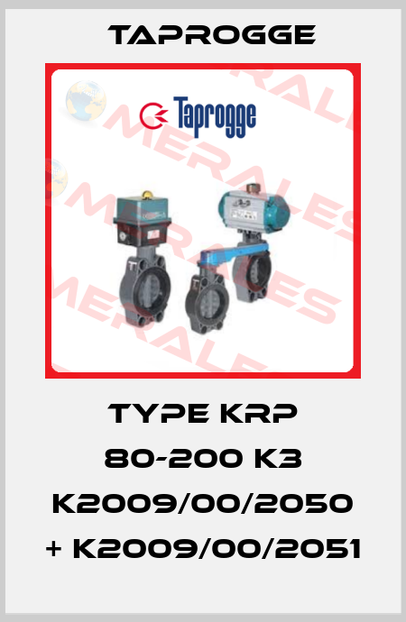 Type KRP 80-200 K3 K2009/00/2050 + K2009/00/2051 Taprogge