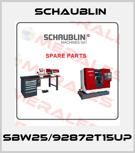 SBW25/92872T15UP Schaublin