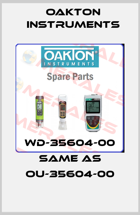 WD-35604-00 same as OU-35604-00 Oakton Instruments