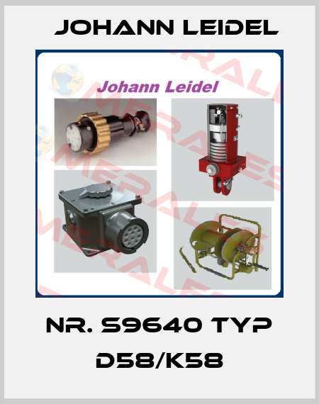 Nr. S9640 Typ D58/K58 Johann Leidel