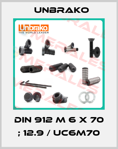 DIN 912 M 6 x 70 ; 12.9 / UC6M70 Unbrako