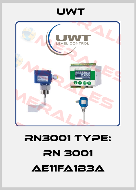 RN3001 Type: RN 3001 AE11FA1B3A Uwt