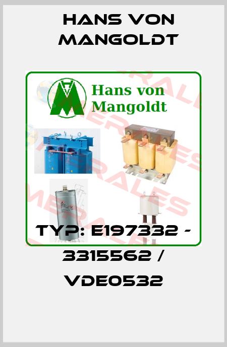 typ: E197332 - 3315562 / VDE0532 Hans von Mangoldt