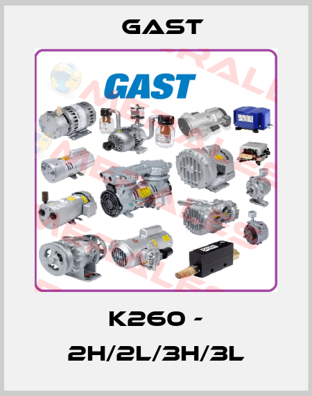 K260 - 2H/2L/3H/3L Gast