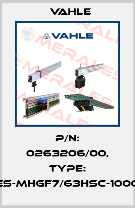 P/n: 0263206/00, Type: ES-MHGF7/63HSC-1000 Vahle