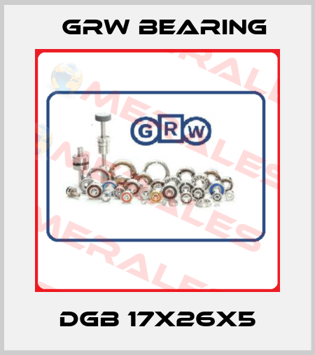 DGB 17X26X5 GRW Bearing