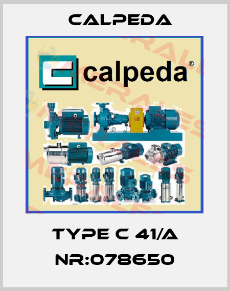 Type C 41/A Nr:078650 Calpeda
