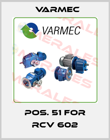 Pos. 51 for RCV 602 Varmec