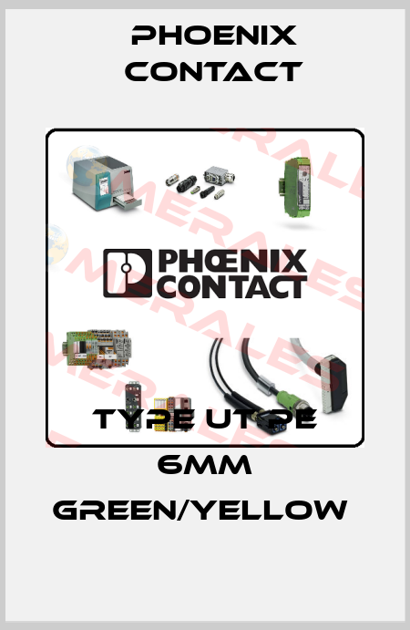 TYPE UT PE 6MM GREEN/YELLOW  Phoenix Contact