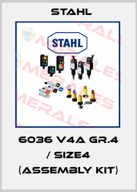 6036 V4A Gr.4 / size4 (Assembly kit) Stahl