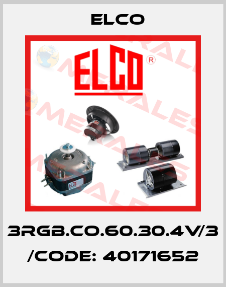 3RGB.CO.60.30.4V/3 /code: 40171652 Elco