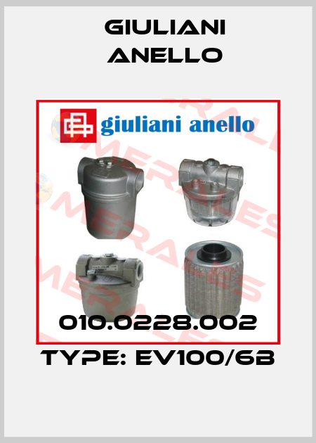010.0228.002 Type: EV100/6B Giuliani Anello