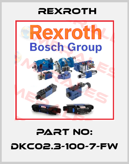 part no: DKC02.3-100-7-FW Rexroth