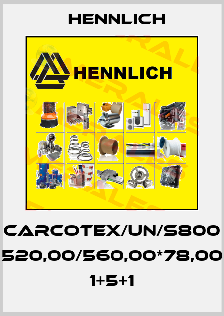 CARCOTEX/UN/S800 520,00/560,00*78,00 1+5+1 Hennlich