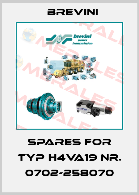 spares for Typ H4VA19 NR. 0702-258070 Brevini