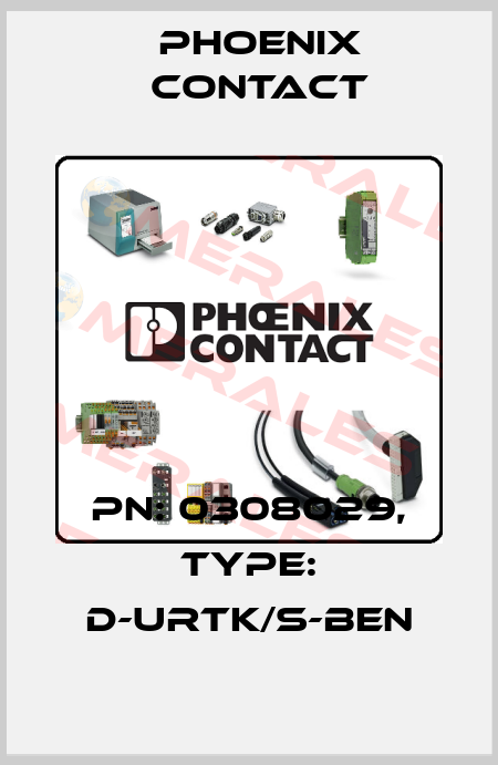 PN: 0308029, Type: D-URTK/S-BEN Phoenix Contact