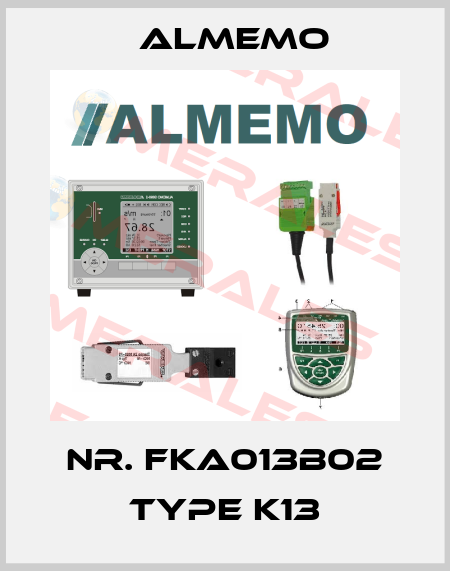 Nr. FKA013B02 Type K13 ALMEMO