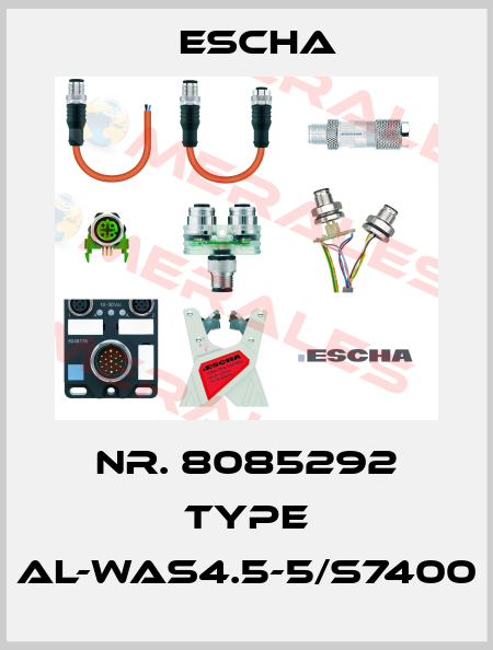 Nr. 8085292 Type AL-WAS4.5-5/S7400 Escha