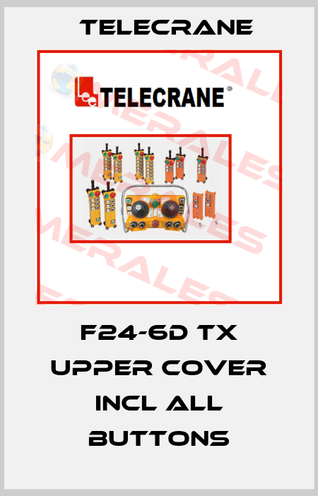 F24-6D TX UPPER COVER INCL ALL BUTTONS Telecrane