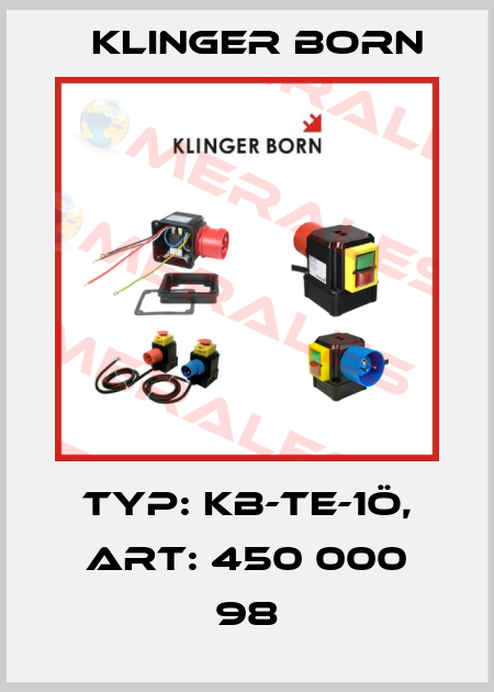 Typ: KB-TE-1Ö, Art: 450 000 98 Klinger Born