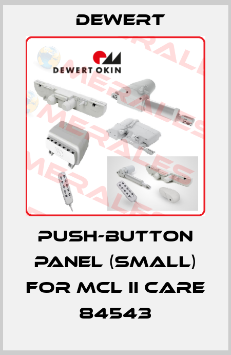 push-button panel (small) for MCL II CARE 84543 DEWERT