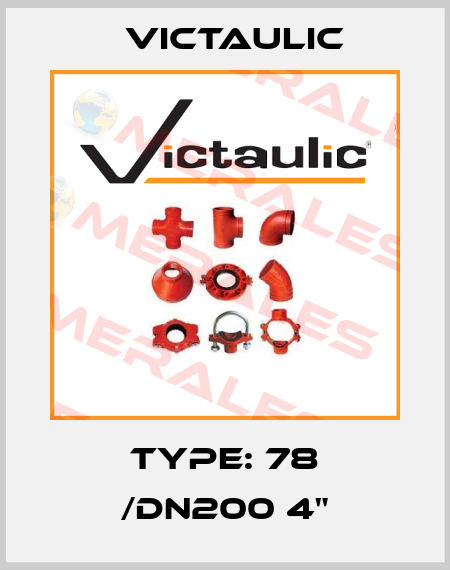 Type: 78 /DN200 4" Victaulic