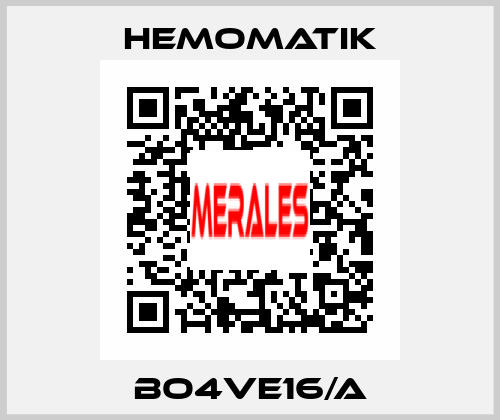 BO4VE16/A Hemomatik