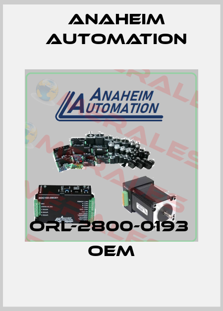 ORL-2800-0193  OEM Anaheim Automation