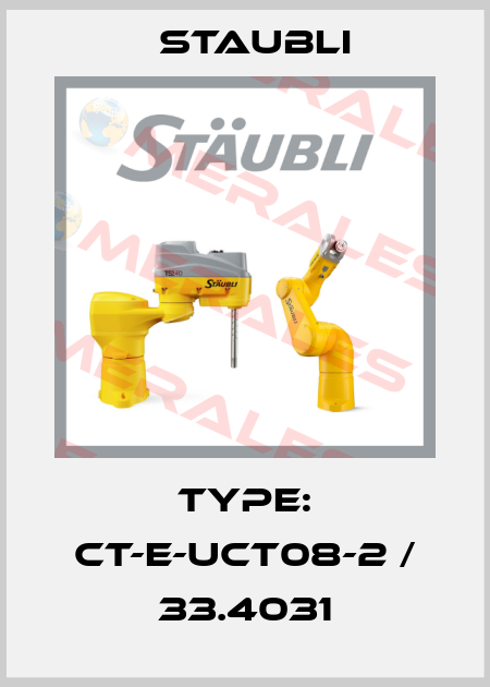 Type: CT-E-UCT08-2 / 33.4031 Staubli
