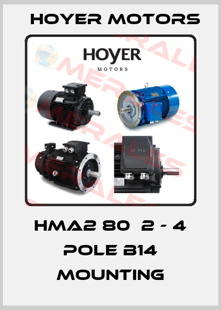 HMA2 80  2 - 4 pole B14 MOUNTING Hoyer Motors