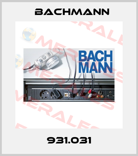 931.031 Bachmann
