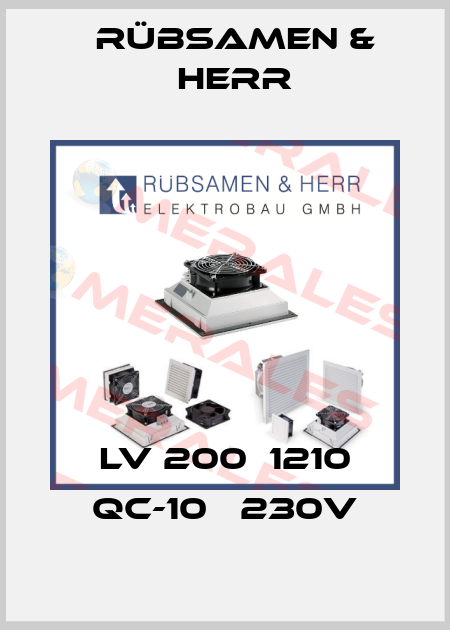 LV 200  1210 QC-10   230V Rübsamen & Herr