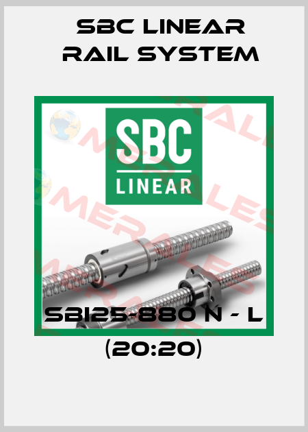 SBI25-880 N - L (20:20) SBC Linear Rail System
