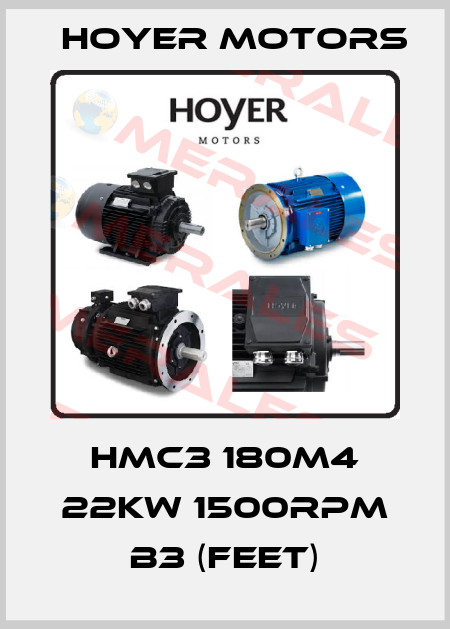 HMC3 180M4 22kW 1500rpm B3 (Feet) Hoyer Motors