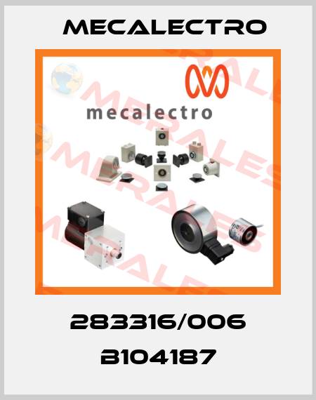 283316/006 B104187 Mecalectro