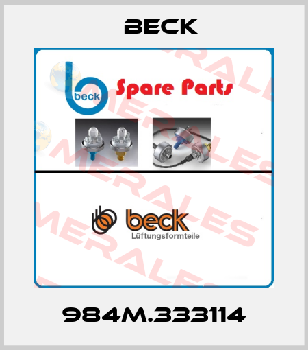 984M.333114 Beck