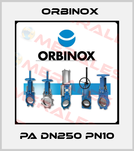 PA DN250 PN10 Orbinox